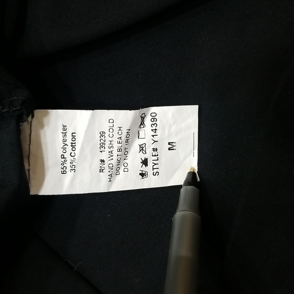 Do+Be black button down black Top size M - Picture 8 of 8